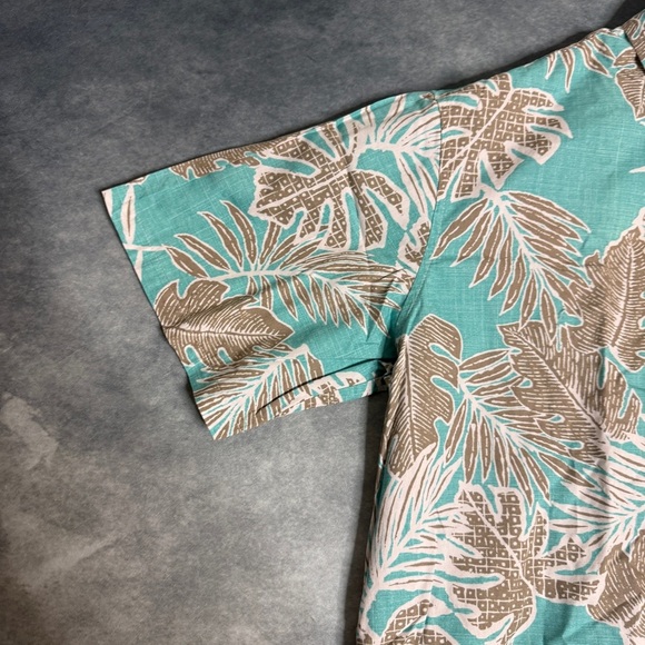 Vintage Cooke Street Shirt Mens Size L Floral Palm Tree Print Hawaiian Beach - Picture 3 of 16